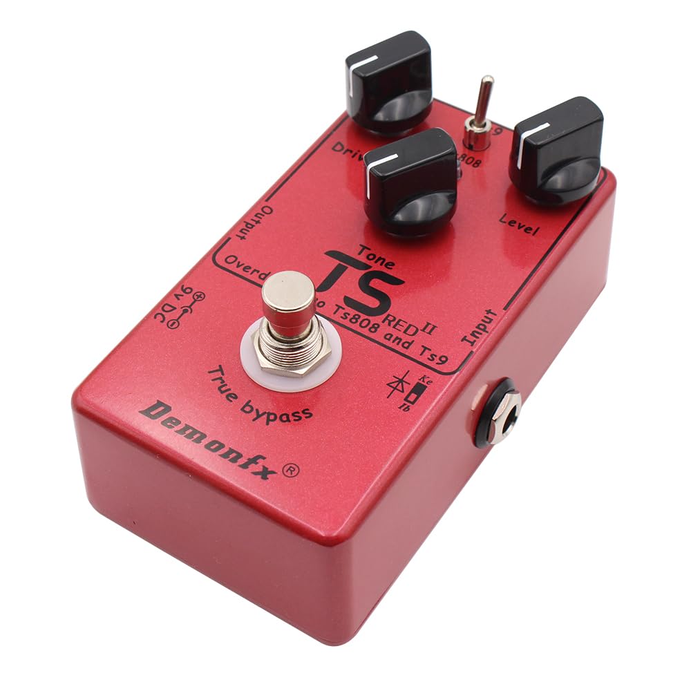 Demonfx TS Overdrive Guitar Effect RED/OverDrive TS-style