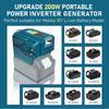 New Upgrade Portable Power Inverter 120-220V Outdoor Mobile Lithium Battery Inverter For Makita/DeWalt/ 18V 20V Battery