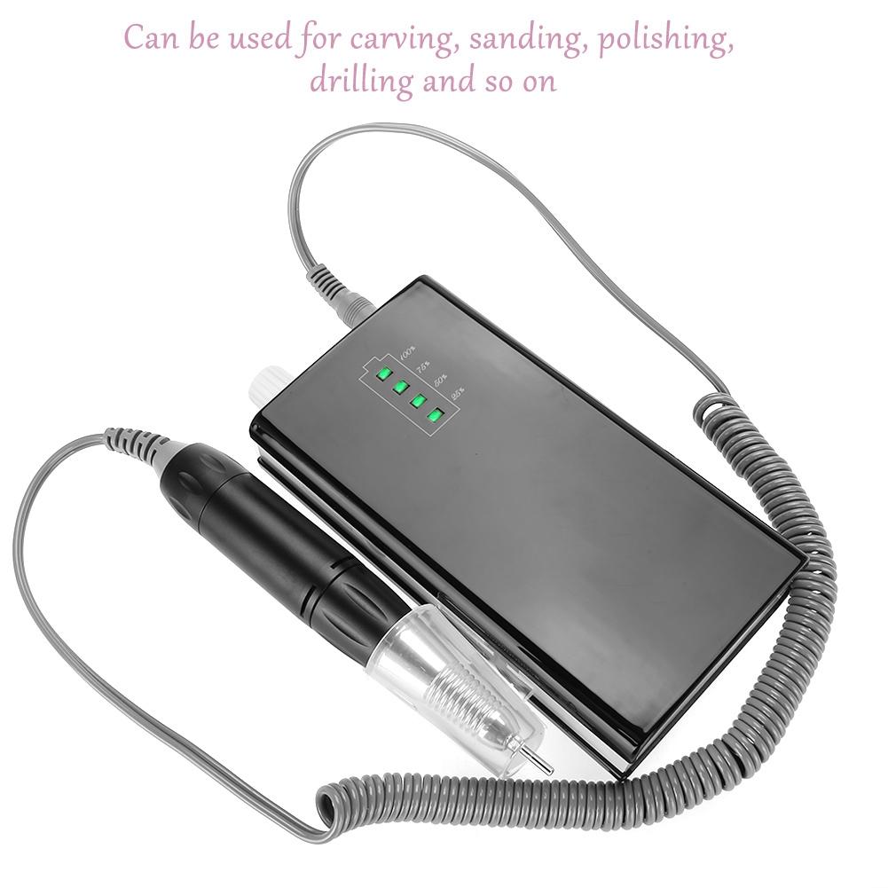 30000 RPM Elektryczna Polerka do Paznokci Bezprzewodowa Akumulatorowa Wiertarka do Manicure