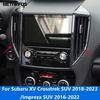 For Subaru XV Crosstrek SUV 2018-/Impreza 2016- Carbon Fiber Center Console Air Vent Outlet Cover Trim Car Accessories