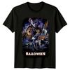 Halloween (1978) Movie Poster Inspired 100% Cotton T-shirt Mens Tees Top Retro 80s Tee