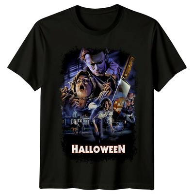 Halloween (1978) T-Shirt aus 100 % Baumwolle im Retro-80er-Jahre-Stil, inspiriert von Filmplakaten