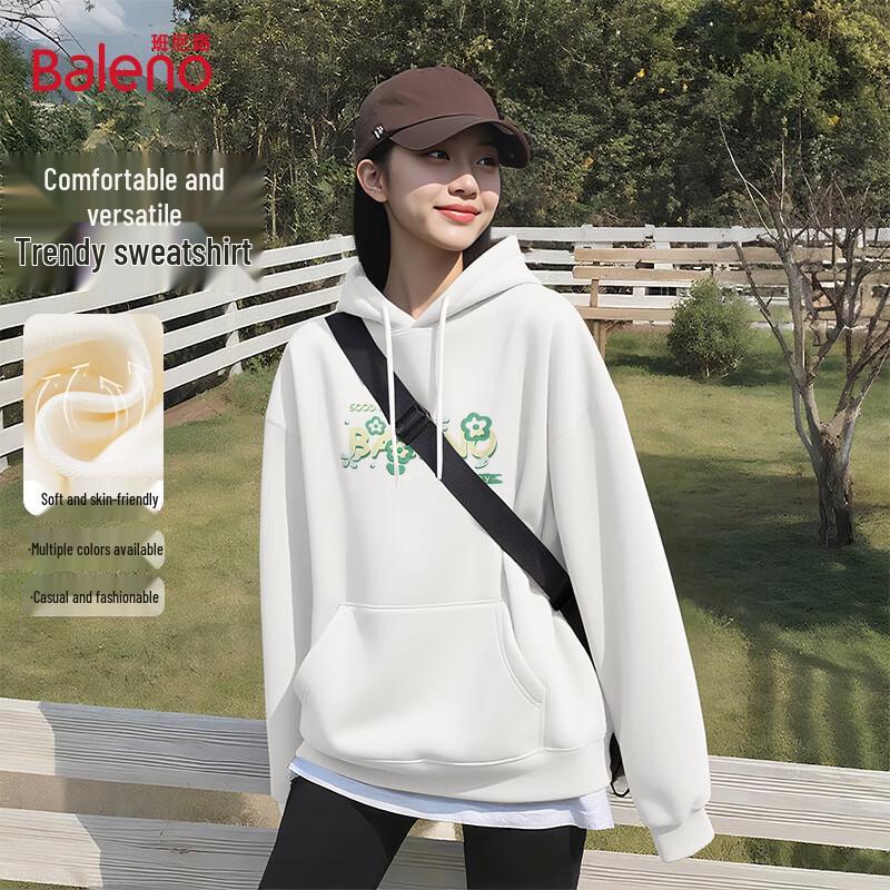 Baleno Women's Letter Print Hooded Sweatshirt