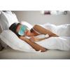 Máscaras de Dormir Suave Máscara de Olho Sedosa para Dormir para Mulheres e Homens Verde Claro