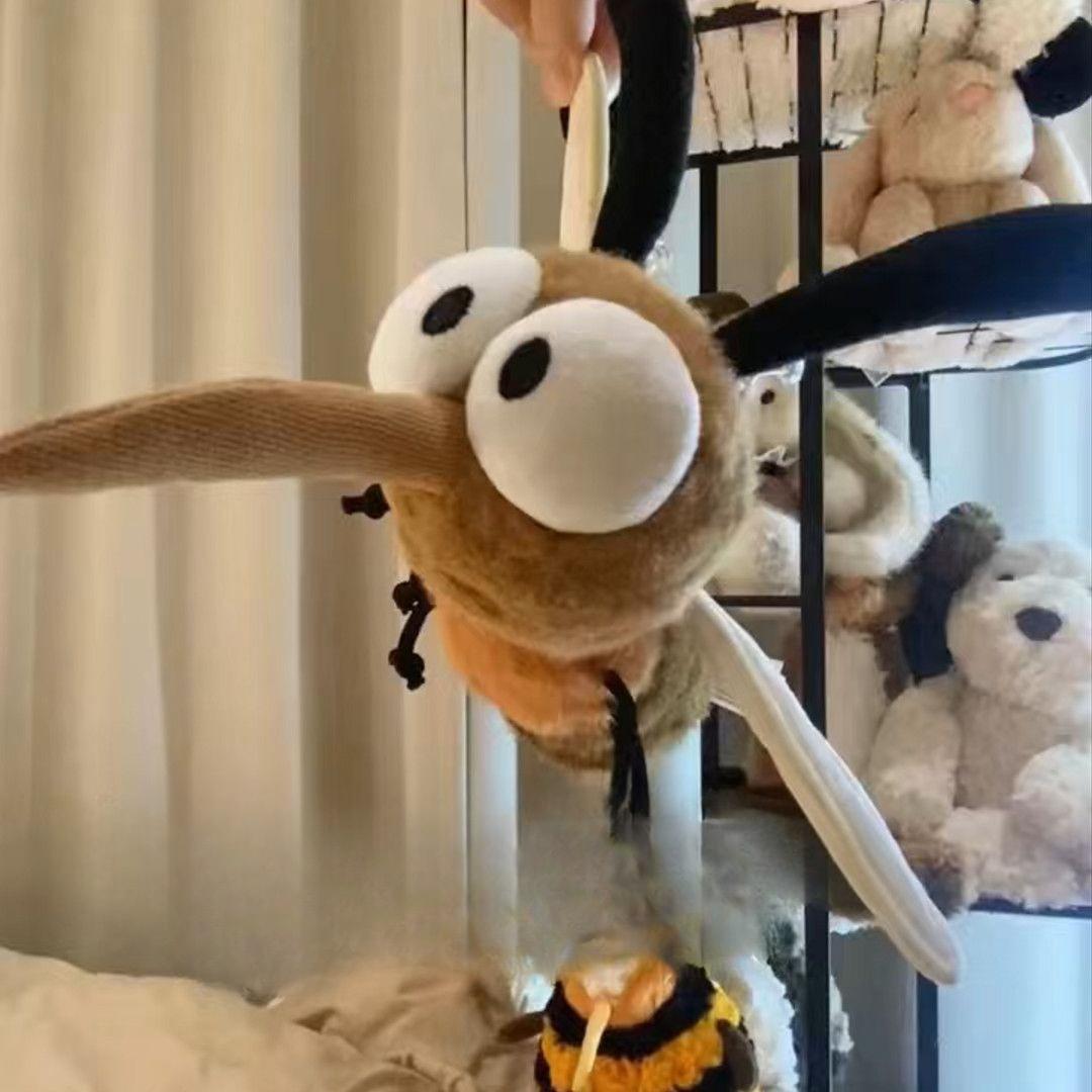 

Смішна плюшева іграшка-комар, лялька, весела імітація комара, настільна прикраса, подарунок на день народження для хлопчиків і дівчаток 25cm