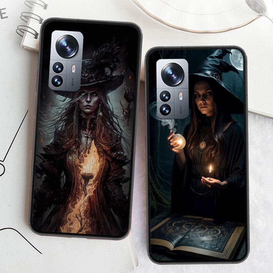 Halloween Moon Witch Horror Phone Case For Xiaomi Poco X7 X6 X5 X4 X3 GT NFC M4 M5 Pro 5G M3 Mi F6 F5 F4 F3 F2 F1 Capa Coque TPU