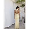 New Neck New Backless Temperament Thin Deep V Dress
