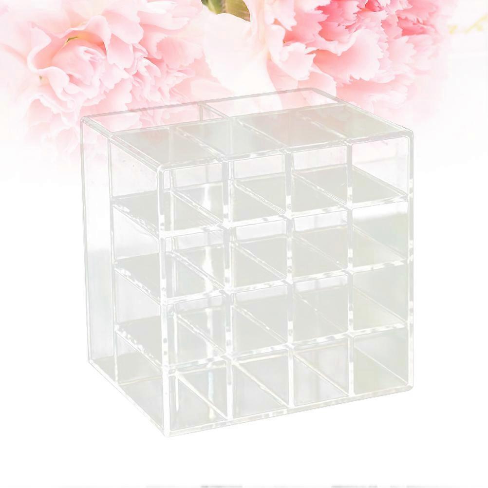Transparent Lipstick Holder Cosmetic Storage Case for Makeup 1Pcs Acrylic