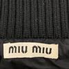 MIUMIU 13AW Black Belted Down Coat coat 36 blackUsed