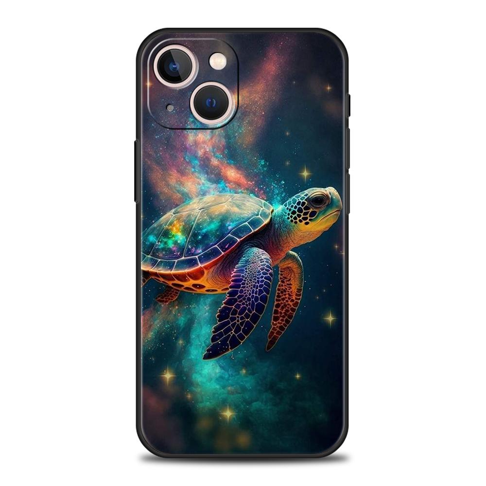 Little Turtle Phone Case for iPhone 16 15 14 13 12 Pro Max 11 Pro Max 7 8 Plus XS XR Shockproof Soft Shell Coque Capas Bag