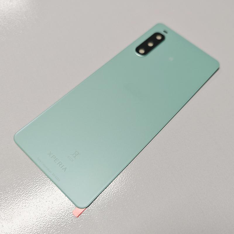 Per Sony Xperia 10 IV Cover Posteriore Batteria XQ-CC54 XQ-CC72 Alloggiamento in Vetro Cover Posteriore Parti con Lente Fotocamera