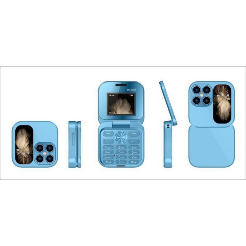 i17pro hot-selling flip phone folding dual card dual standby button mini spare machine