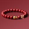 Natural Garnet Imperial Cinnabar Women's Zodiac Crystal Gourd Bracelet