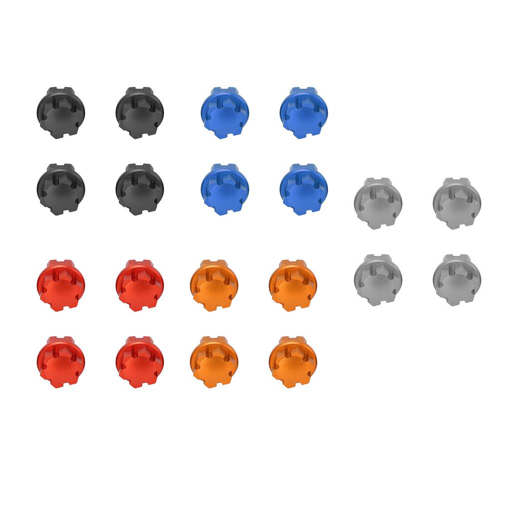 4PCS RC Wheel Hex Hub Aluminum Alloy 17mm RC Hub Nut Wheel Drive Hex Hub Adapter with Pins for Traxx