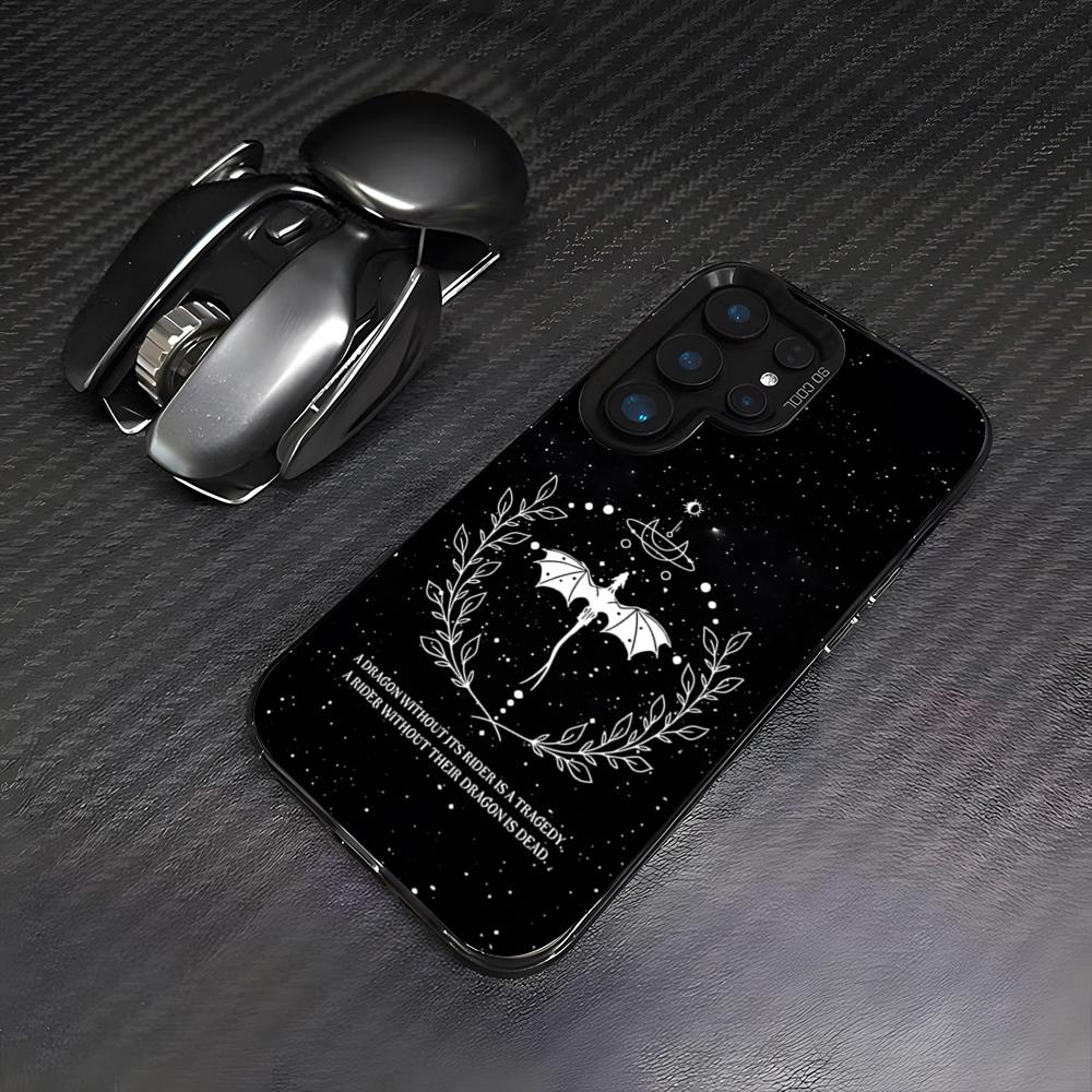 Custodia Telefono Drago Fourth Wing Per Samsung A25 A33 5G A54 A36 A35 A56 A52 A14 Colorata Antiurto