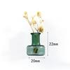 Mini Glass Vase Fridge Magnet Set Strong Magnetic Adhesion Secure Grip For Kitchen Decor Holding Tiny Plants Flowers