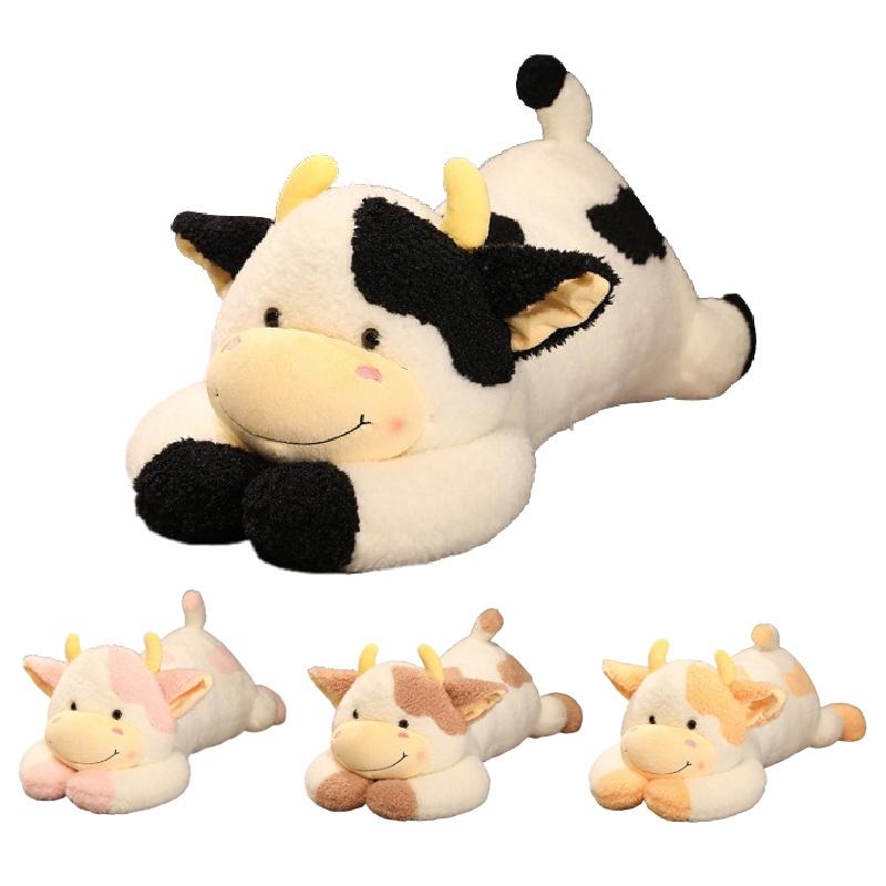 Cute Plush Cow Pillow Toy For Girls To Sleep On Bed