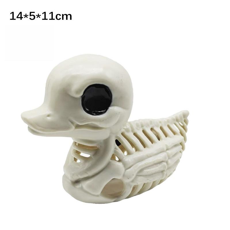 Halloween Skeleton Duck Skeleton Model Party Decoration Statue Skull Halloween Horror Ornament Small Ornaments