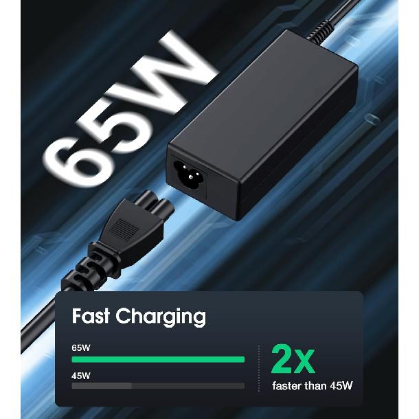 USB C Laptop Charger, 65W Chromebook Charger Compatible with HP Lenovo Dell Asus Acer Samsung Google Chromebook Fast Charger Type C