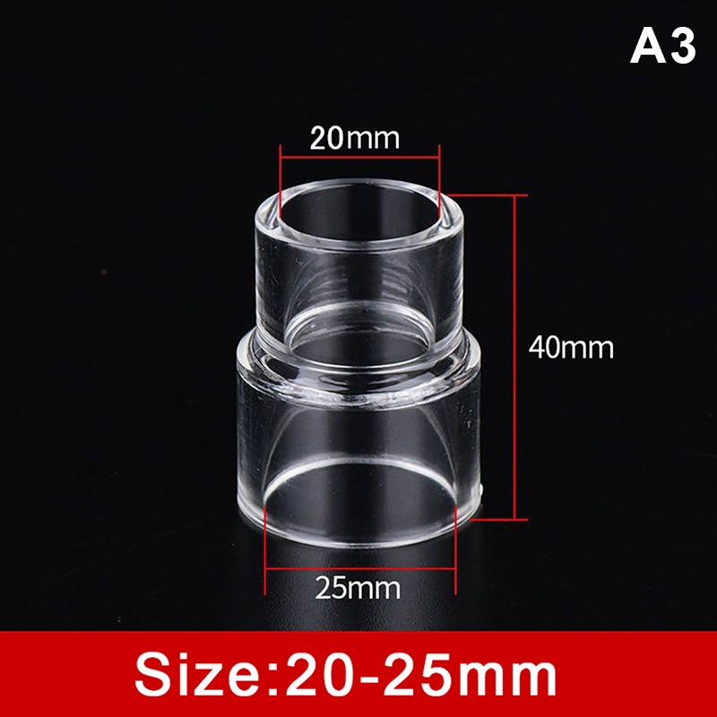 Clear Acrylic Pipe Variable Diameter Direct Connectors Water Tube Fittings Aquarium Fish Tank Garden Irrigation Accessories