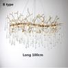 New Modern Luxury Crystal Chandelier Lighting LED Ceiling Chandelier Dining Room Pendant Light Living Room Decor Cristal Lustre