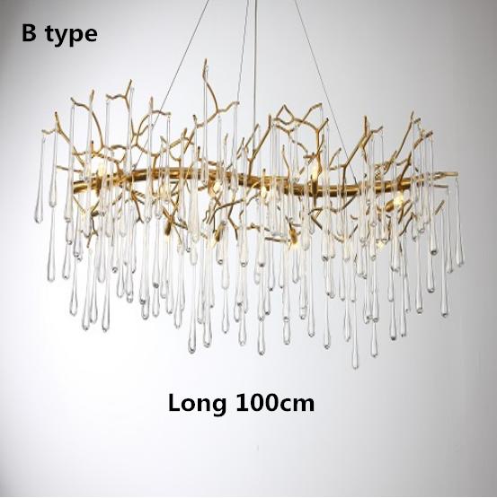 New Modern Luxury Crystal Chandelier Lighting LED Ceiling Chandelier Dining Room Pendant Light Living Room Decor Cristal Lustre