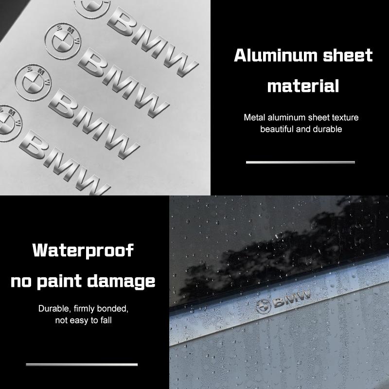 3D Car Stickers Car Interior Decals For BMW X1 X2 X3 X5 X6 X7 1 3 5 6 7 Series F40 E90 G20 G30 G11Car Reflective Window Sticker