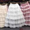 New French Princess Layered Lace Puffy Cake Skirt