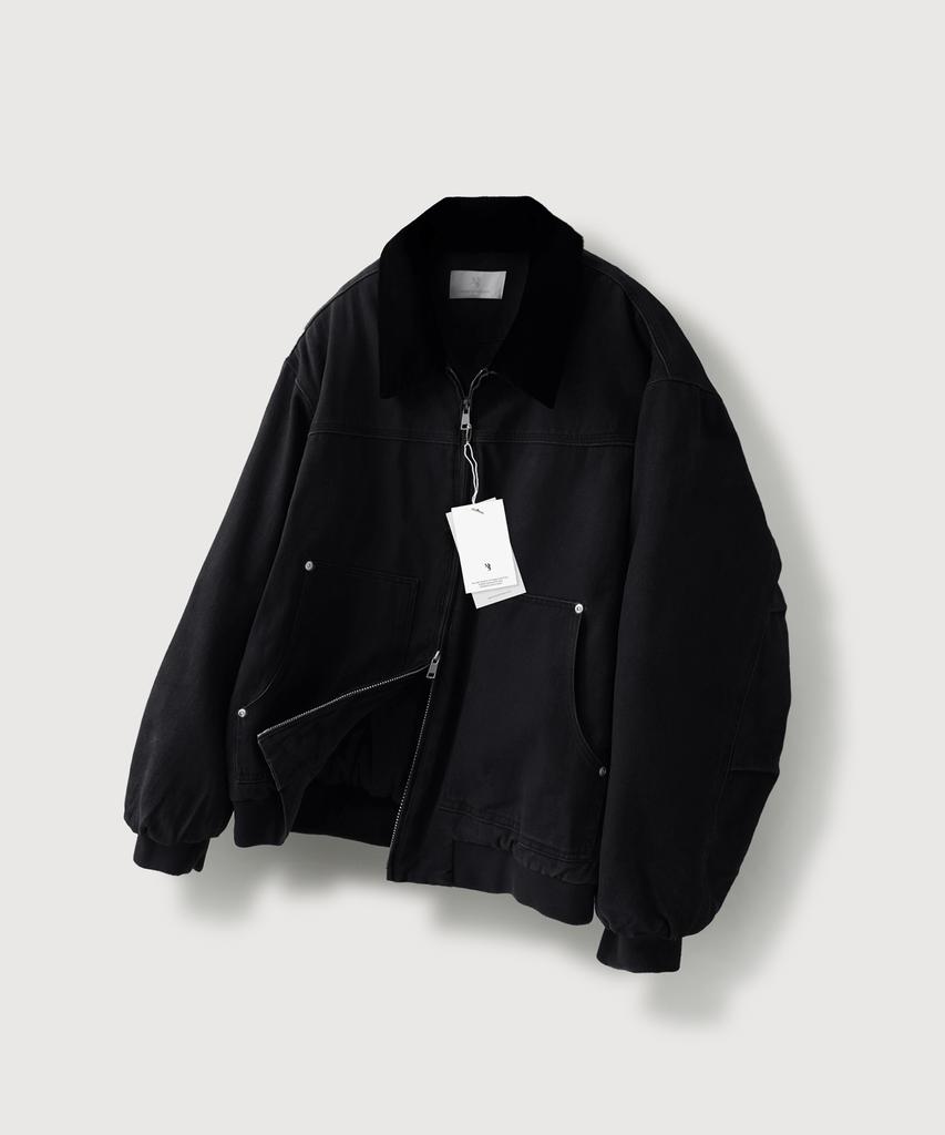 Mood Inside Pig-Dyed Work Jacket Blouson_Black