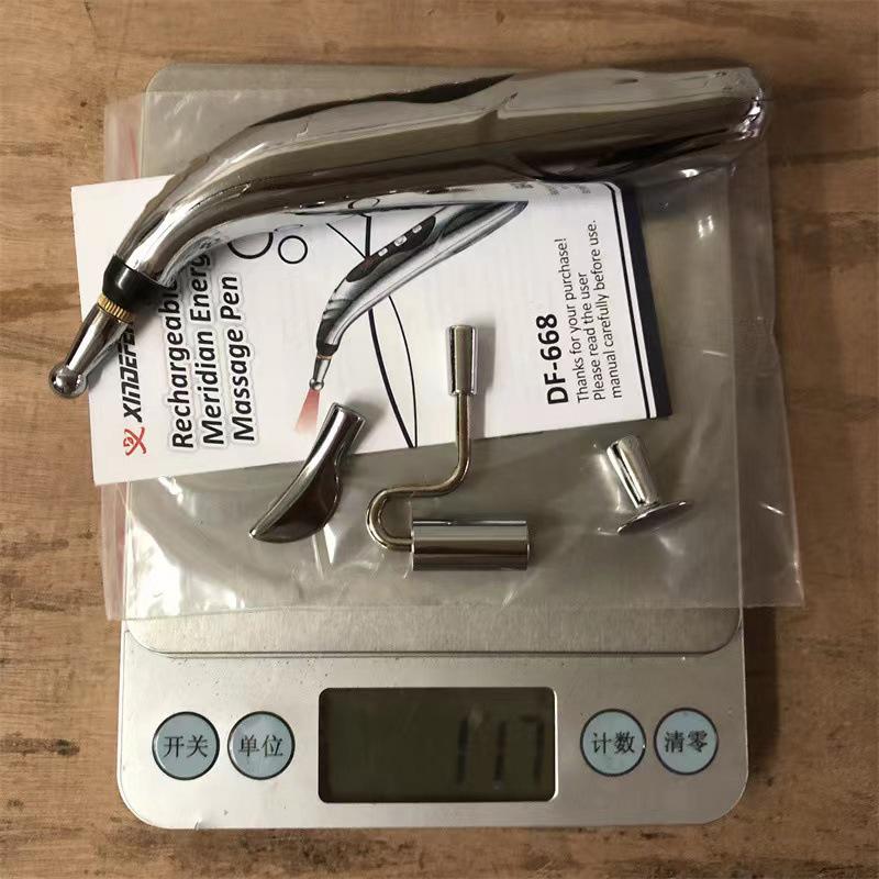 

Электрическая массажная ручка, регулируемая для массажа тела, спины, рук, надавливания и расслабления мышц, питание от аккумулятора, серебристая серебряный