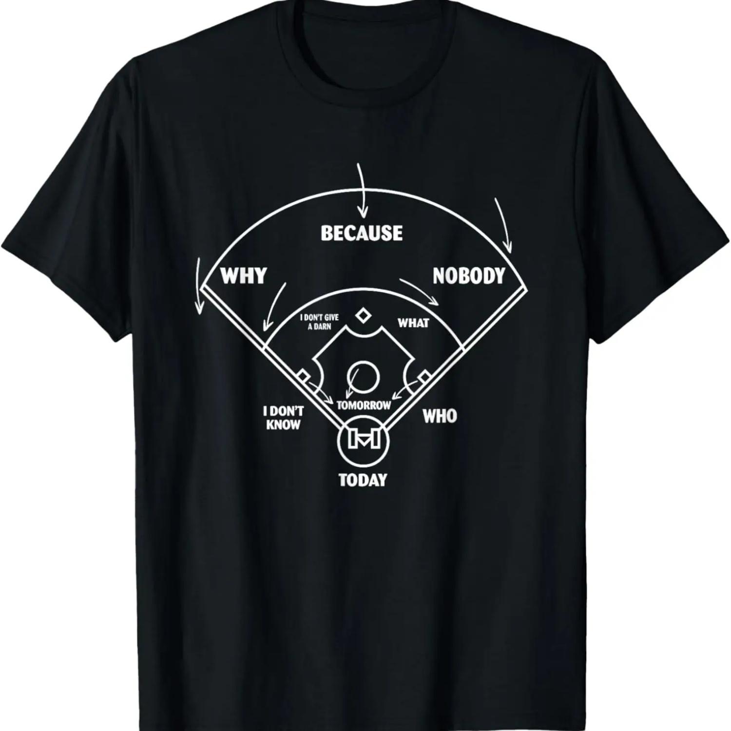 Why Because Nobody I Don’t Give A Darn I Don’t Know Baseball T-Shirt S чёрный