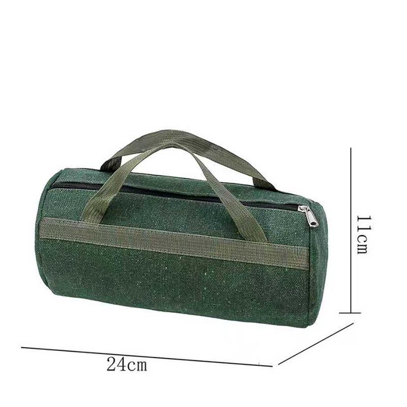 Large Capacity Canvas Tool Bag for Electricians - Handheld Storage for Screwdrivers and Hardware