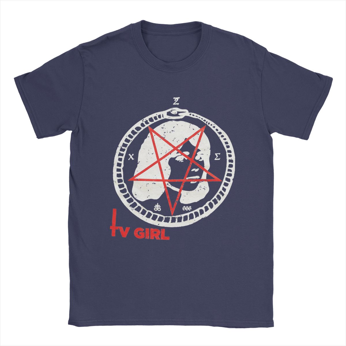 

Футболки для чоловіків у стилі панк-телевізора Дивовижні бавовняні футболки з круглим вирізом і короткими рукавами Літній одяг 4XL