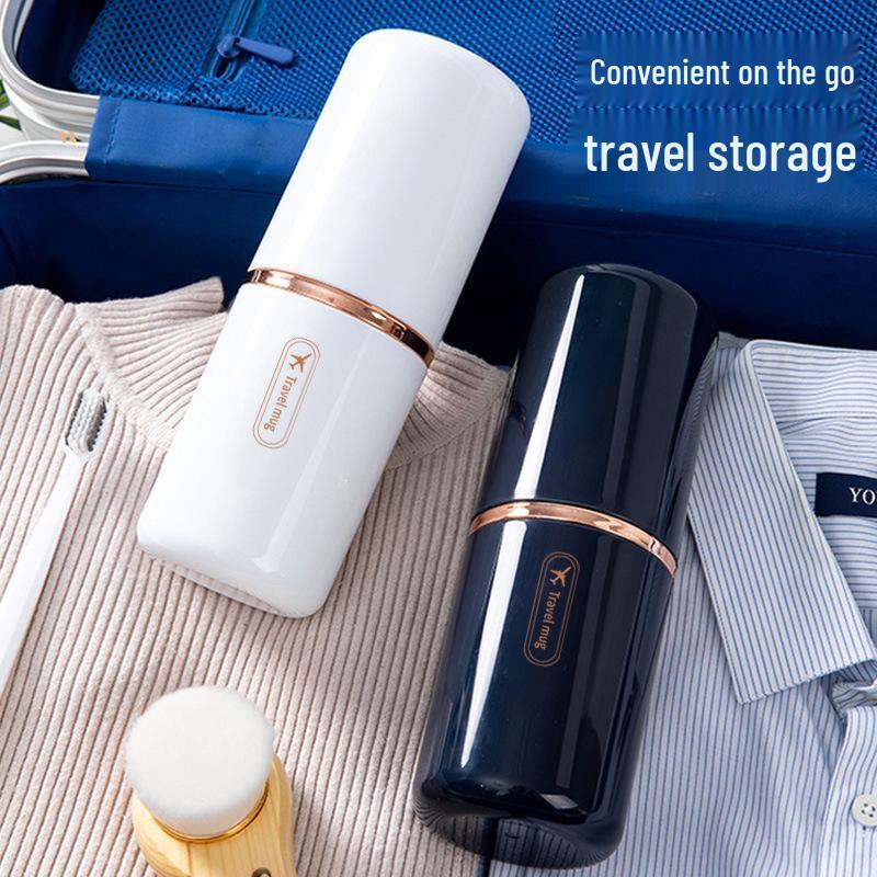 Portable Luxury Antibacterial Mouthwash & Toothbrush Cup for Students
