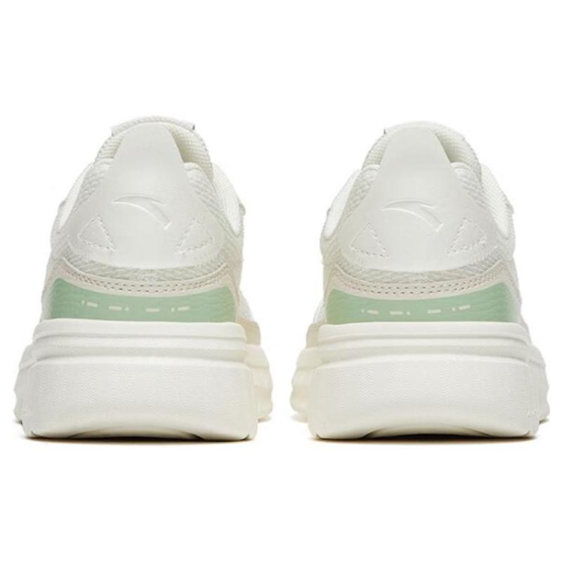 Anta Traveler GZ Anti Slip Wear Resistant Low Top Casual Shoes Women's White Green Sneakers