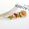 Oil silk scarf buckle brooch women's fixed clothes cardigan pin tulip flower temperament versatile accessories