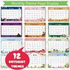 Small Desk Calendar 2025-2026, Standing Flip Monthly Calendar 7.5"x6.7" Stand Up Desktop Calendar Planner Organizer Scheduler Thick Paper Twin-Wire