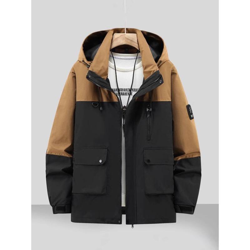 2026 Plus Size Waterproof Windproof Hooded Outdoor Workwear & Mountaineering Jacket