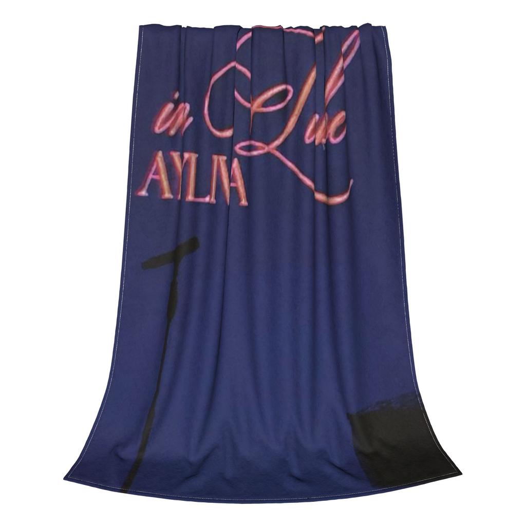Flannel Throw Blanket Ayliva In Liebe Flower Warm Plush Blankets Soft Bedspread for Bed Living room Home Picnic Sofa
