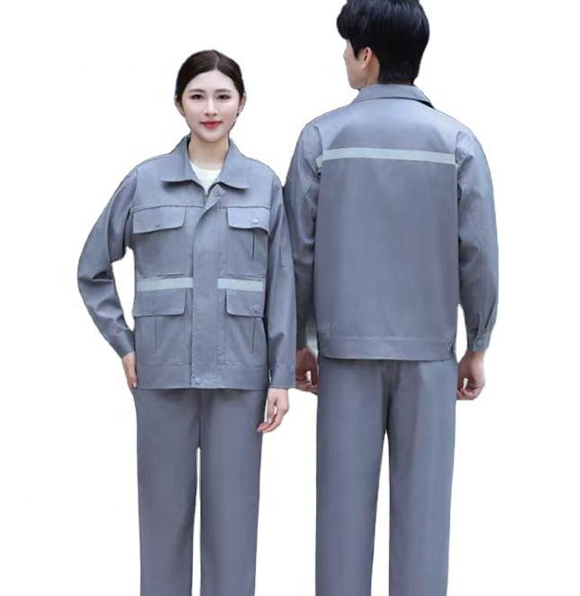 Customized Safety Breathable Long Sleeve FR Cotton Flame Retardant Unisex Welding Work Uniforms for Construction