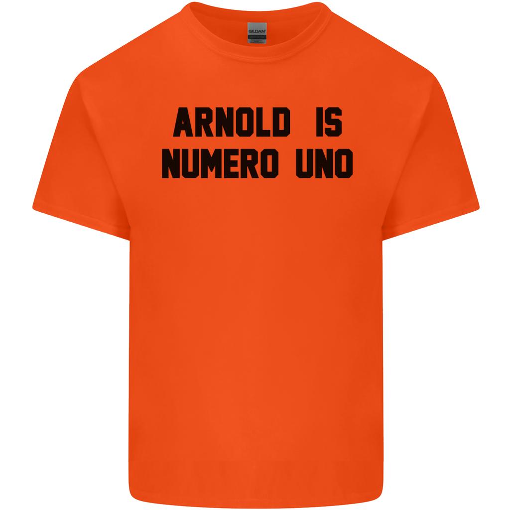 Arnold Is Numero Uno Schwarzenegger Gym Unisexs Light Cotton Tshirt