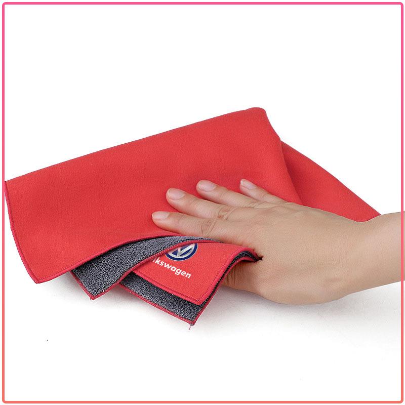 1Pcs Car Interior Wash Towel Microfiber Cleaning Rag Cloth For Volkswagen Jetta MK5 MK6 Golf-4 5 6 7 Passat 3B7 601 171 B5 B6 B7 T4 T5