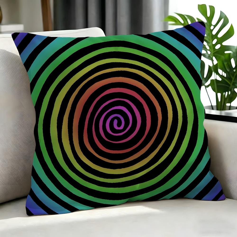 Art SStripe Psychedelic Cushion Cover Cushion Cover Set Pcs X X X Pillowcase Decorative Sofa Home Decor