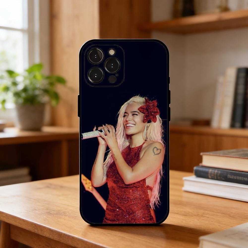 Latin Queen K-Karol G Phone Case For iPhone17,16,15,14,13,12,Plus,Pro Max, 5G Others Soft Black Cover