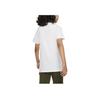 Nike Sportswear Letter Print Crew Neck Casual Short Sleeve T-Shirt Kids Tops White DR9728-100