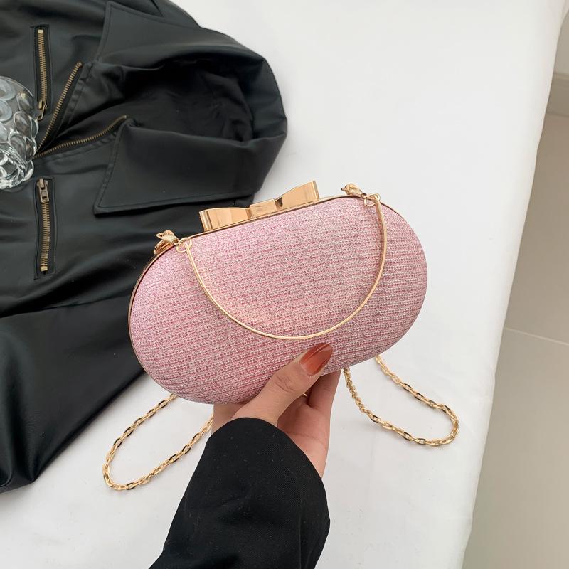 Bag women's new shoulder messenger women's bag fashion small bag small round bag spring personalized chain dinner bag