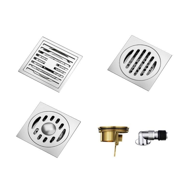 Practical Sturdy Stainless Steel Floor Drain Set with Strong Filtration Bathroom Accessory for Household Daily Use