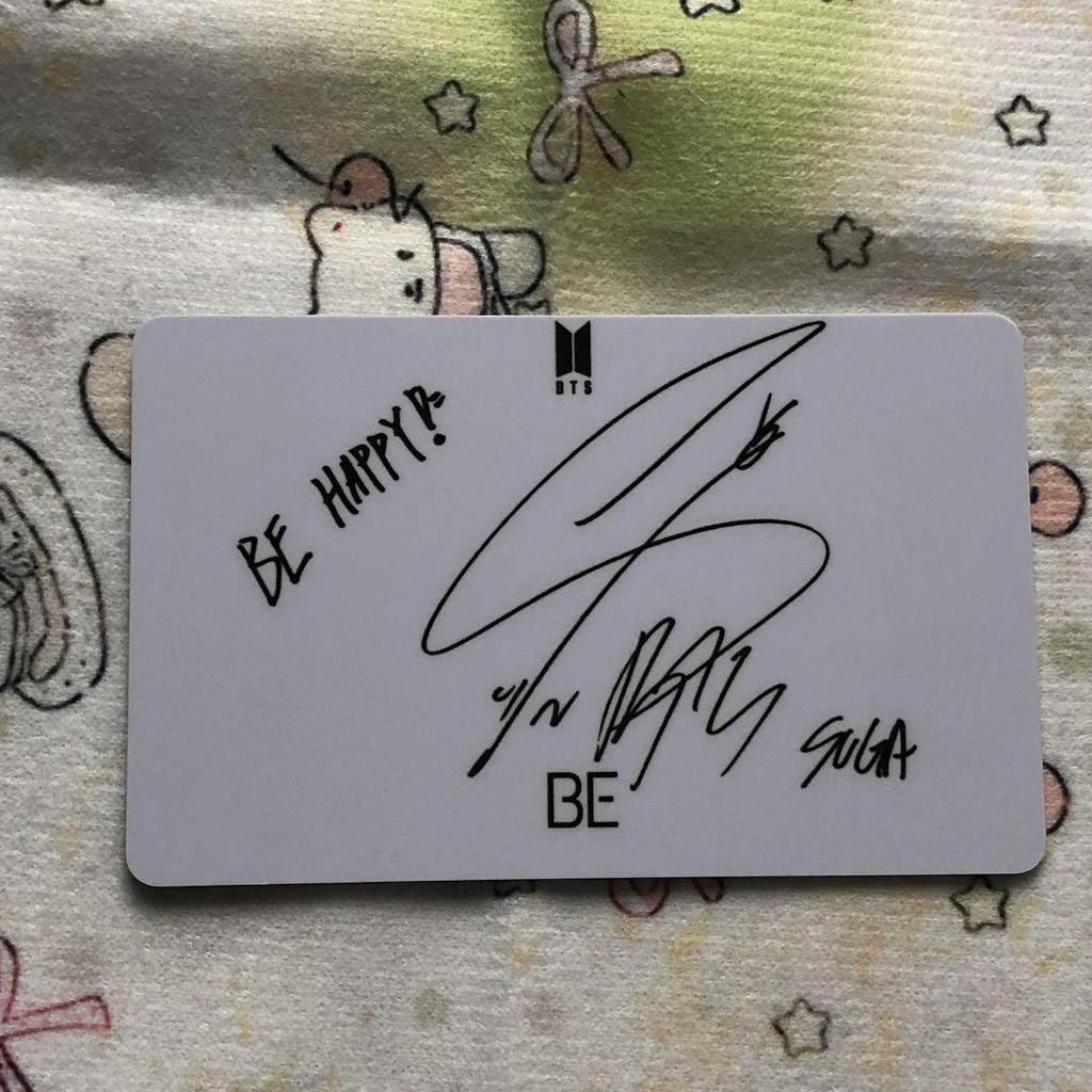 [USED] BTS Bangtan Trading Card BE Unreleased Lucky Drop Yoongi