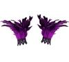 Feather Cuffs Mesh Sleeve Long Lace Feather Embroidery Cuffs Gothic Fashion Cuffs Halloween Party Stage Accessory For Man Women