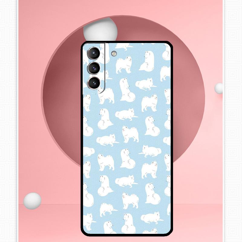 Samoyed Puppy Case For Samsung Galaxy S25 Ultra S21 S22 S23 S24 Ultra S9 S10 S20 Plus S25 FE Cover Funda